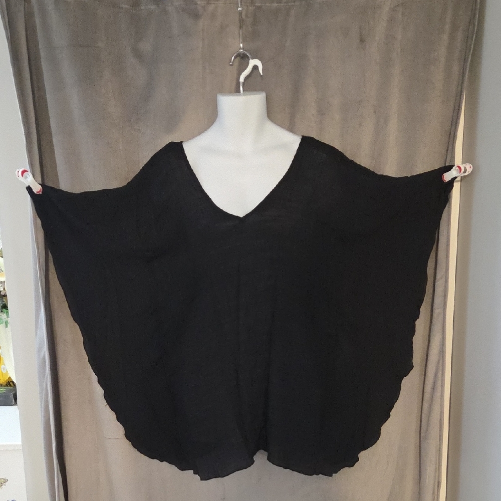 Lori Michaels One Size Elegant Black Women's Coverup